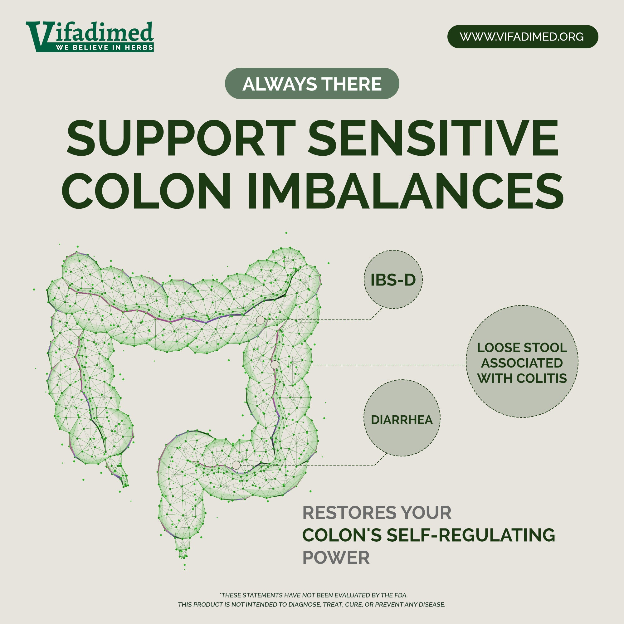 Vifadimed Colon IbS-D, Colitis diarrhea , loose stool